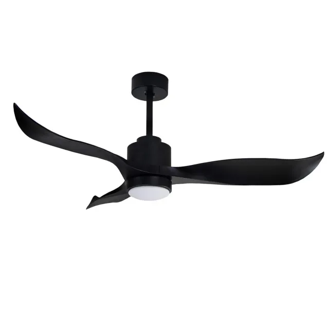 G.M.R. Trading Rondine ventilatore a soffitto nero 132 cm LED