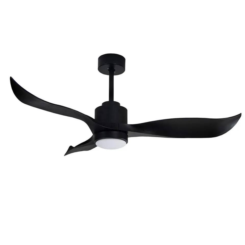 G.M.R. Trading Rondine ventilatore a soffitto nero 132 cm LED