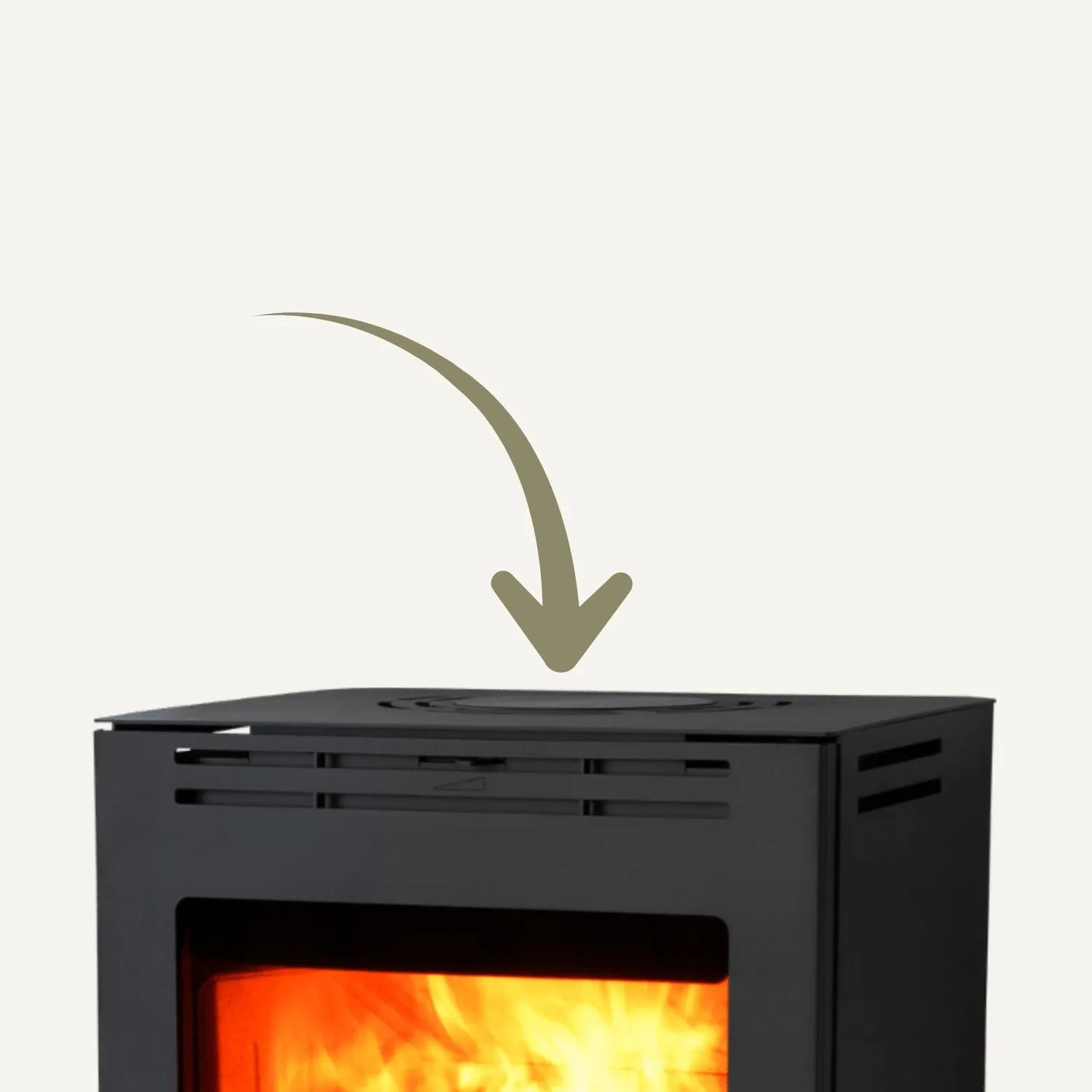 Aduro 51301 piastra decorativa stufa nero metallizzato