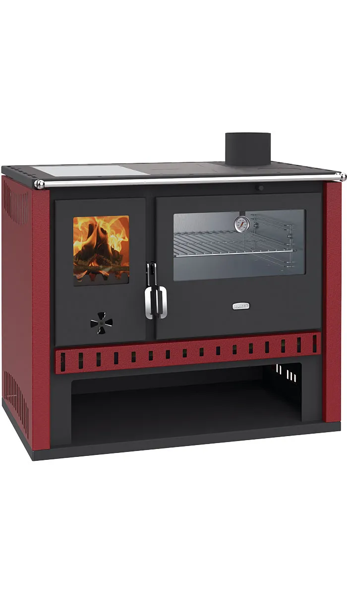 Prity GT W10 termocucina a legna con forno inox 13,3 kW