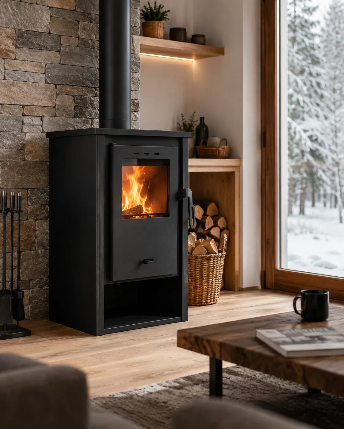 Eider Biomasa Nimes stufa a legna 7 kW