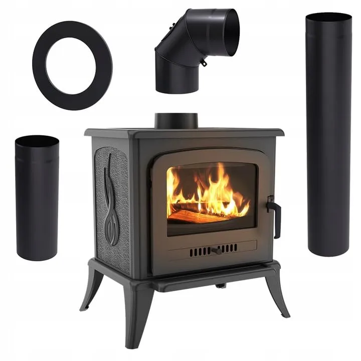 Kratki Koza K7 Stufa a Legna 5 kW con Kit Canna Fumaria