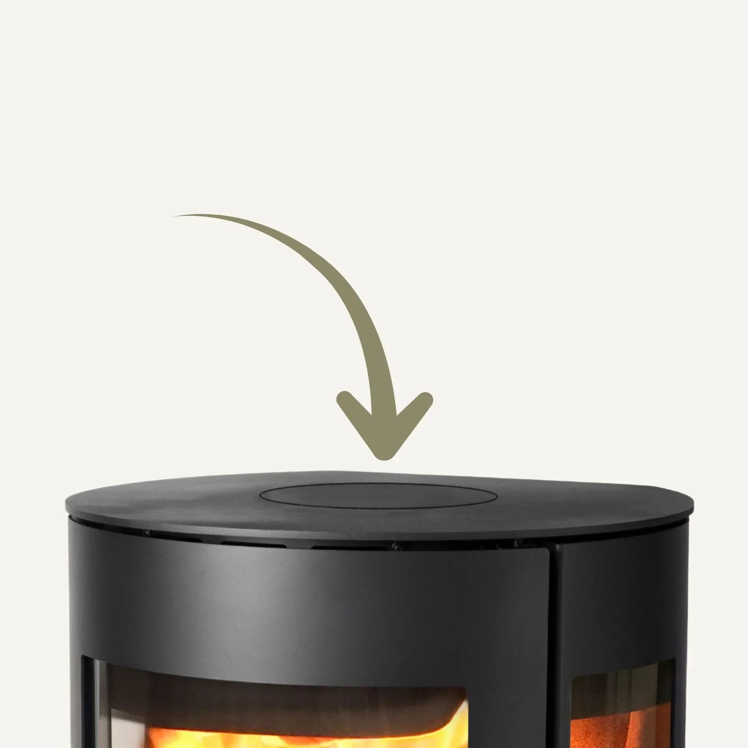 Aduro 51277 Piastra Decorativa Nera per Stufa