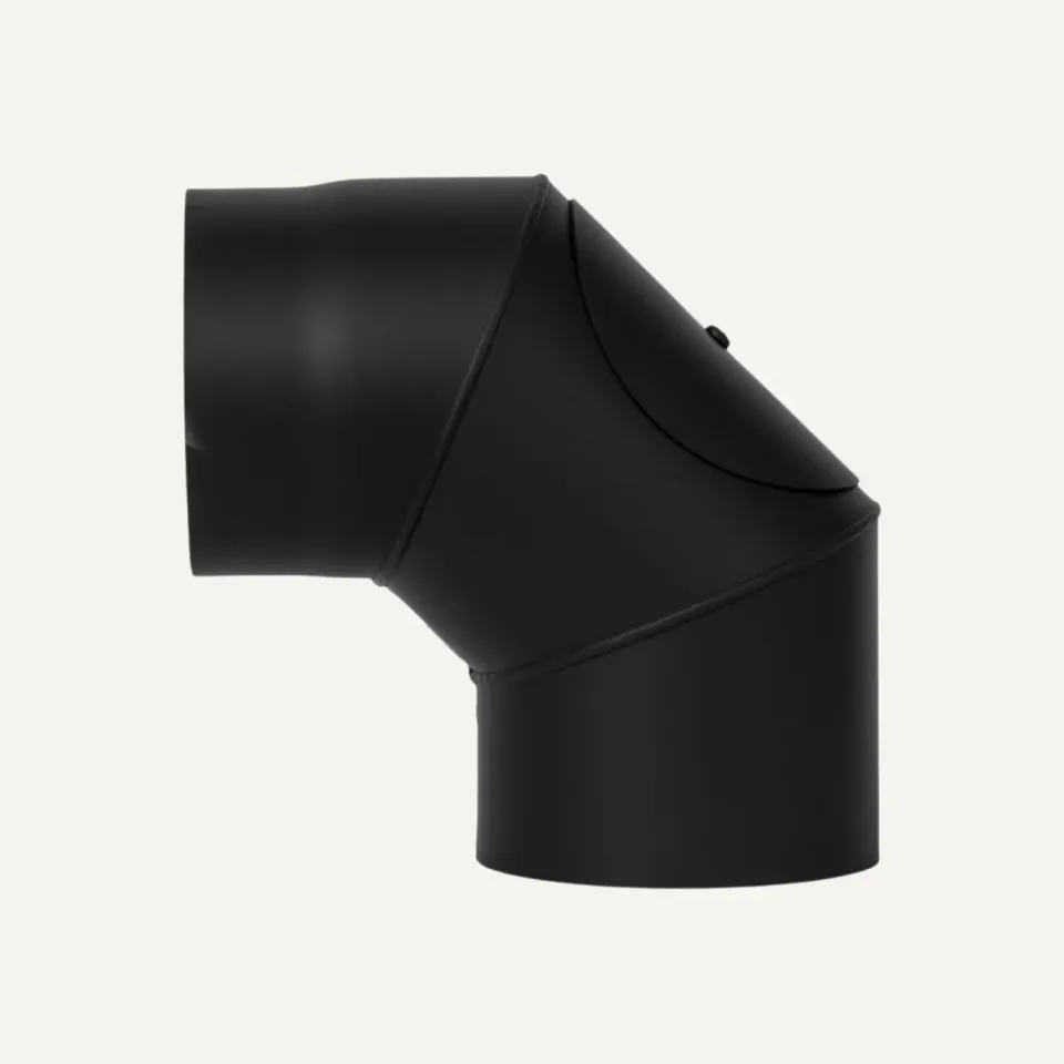 ADURO curva tubo fumi 2 x 45° con sportello pulizia