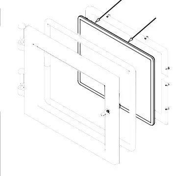 Quadra-Fire Glass Assembly vetro ricambio FF-WP-100