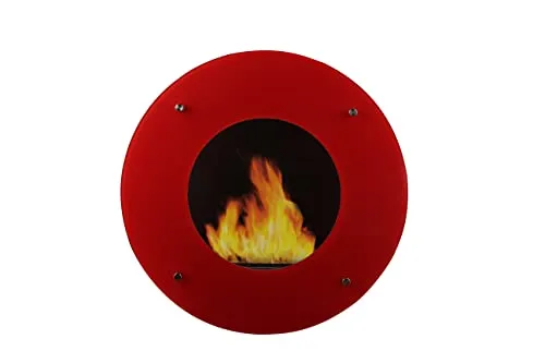 G.M.R. Trading SRL Calatrava vetro rosso 60 cm bruciatore 1,5 L