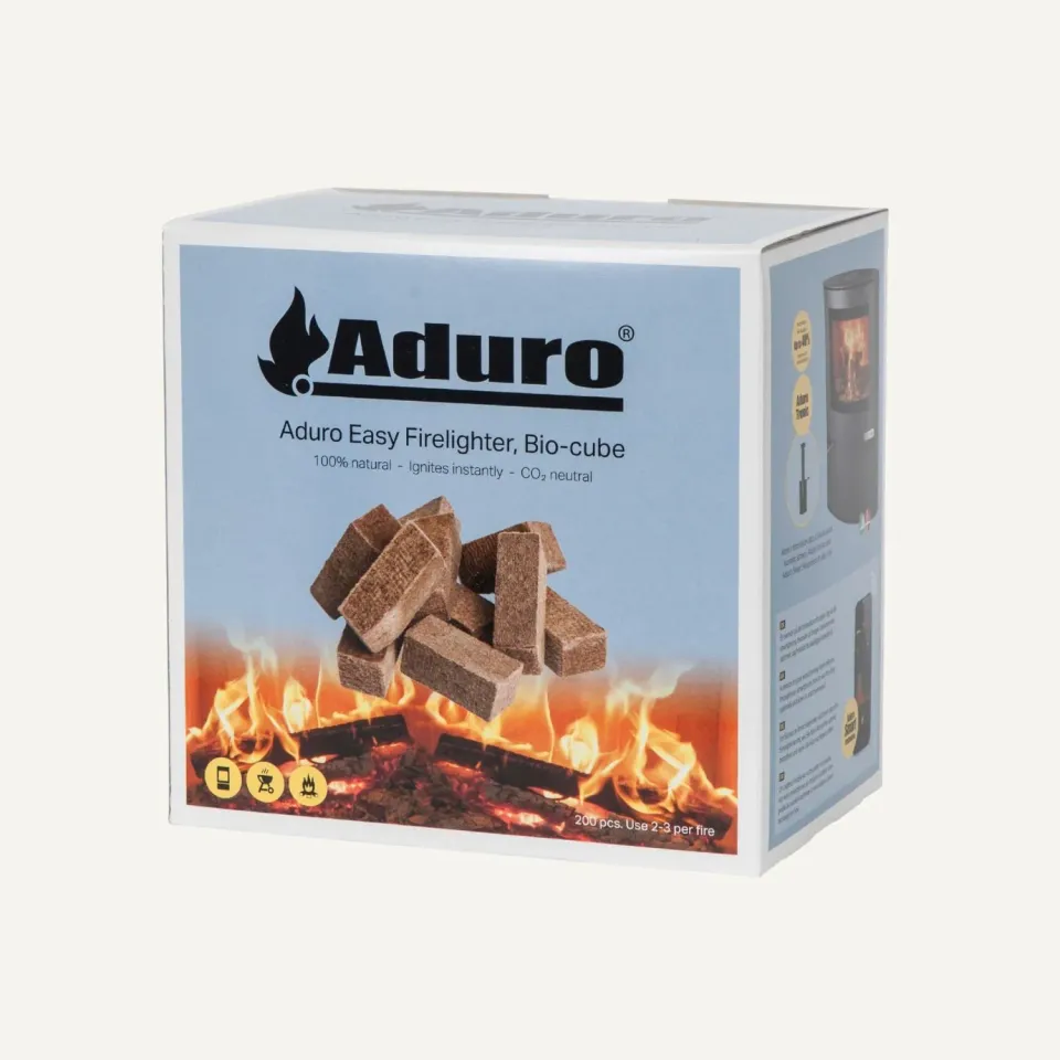 ADURO Easy Firelighter cubetti accendifuoco 200 pezzi naturali