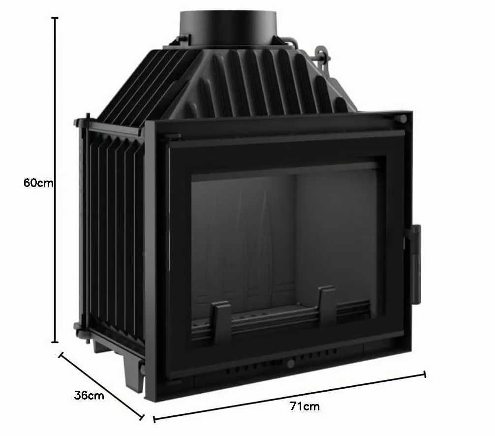 Kratki Maja Inserto Camino a Legna 8 kW Ø150