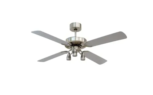 G.M.R. Trading ventilatore a soffitto con luce 4 pale LED telecomando