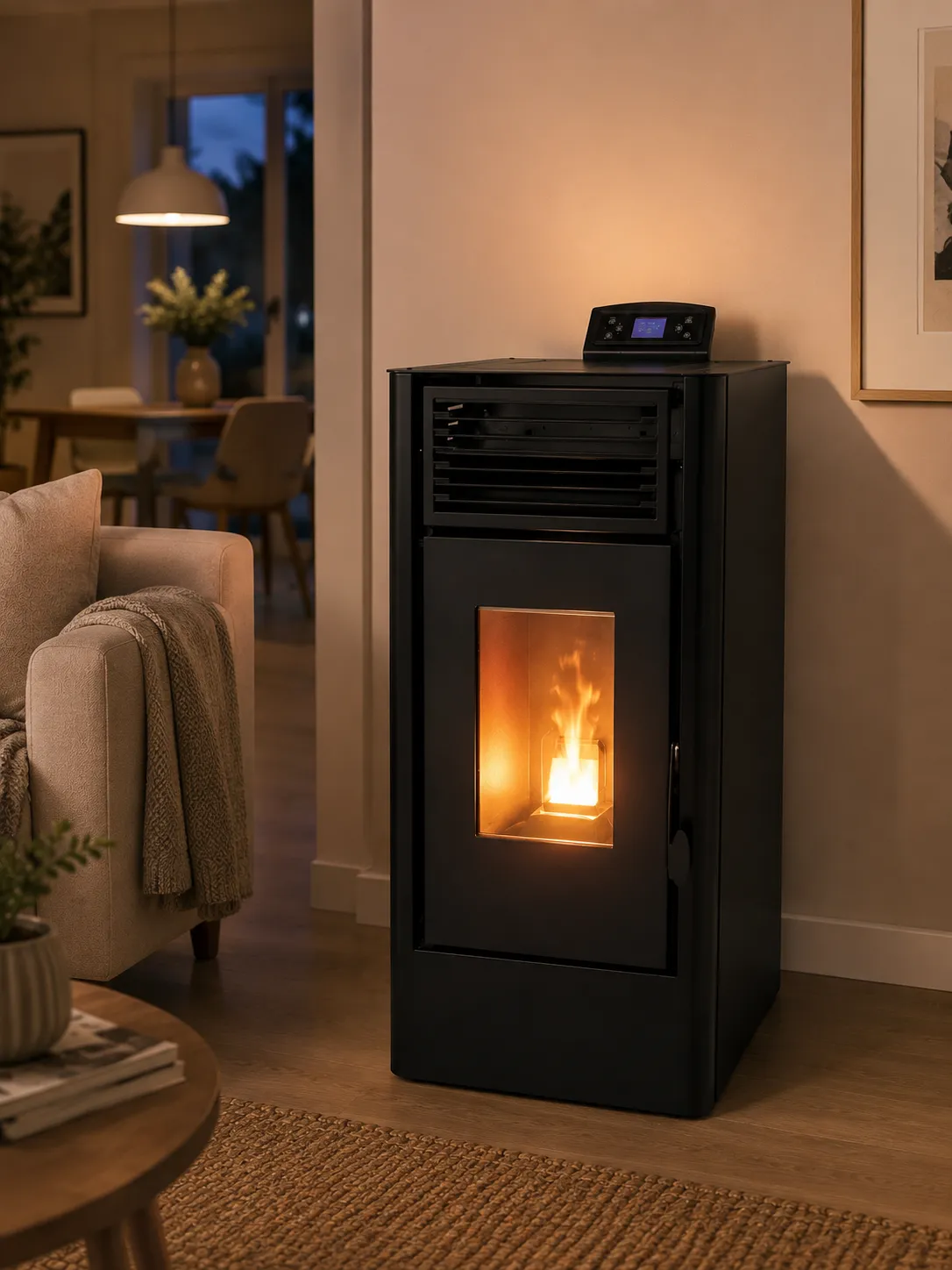 Vertex Life Nebula 9 stufa a pellet nera 9 kW