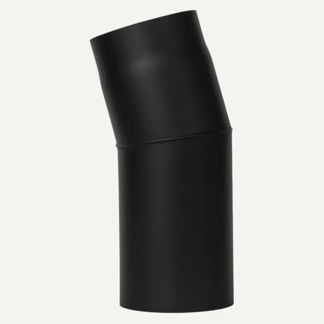 Aduro Curva canna fumaria acciaio nero